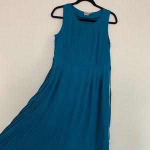 Blue satin dress